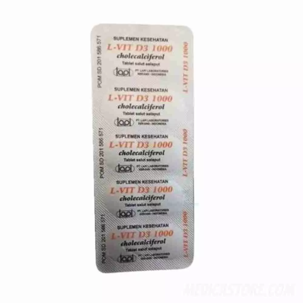 L-VIT D3 1000 IU Tablet 30'S
