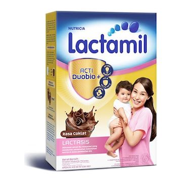 Lactamil Lactasis Acti Duobio Coklat 400 GR