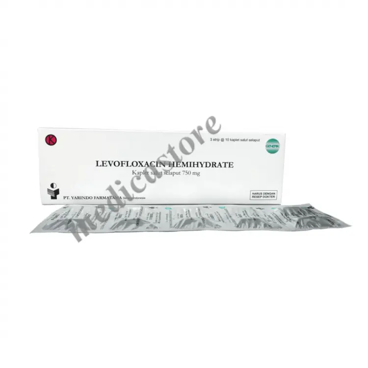 LEVOFLOXACIN KAPLET SALUT SELAPUT 750 MG