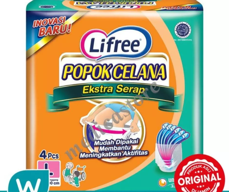 LIFREE POPOK CELANA EKSTRA SERAP L 4's