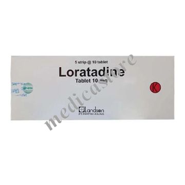 LORATADINE TABLET 10 MG- Harga, Manfaat, Kandungan, Dosis, indikasi ...