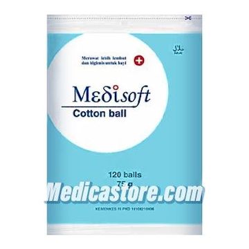 Medisoft Cotton Ball 75 GR 120's