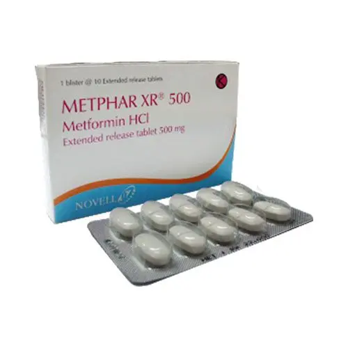 METPHAR XR TABLET 500 MG