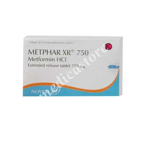Metphar XR 750 mg Tablet 30's