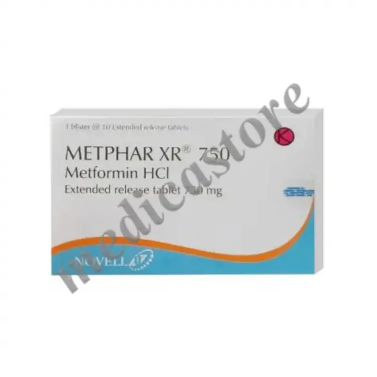 METPHAR XR TABLET PELEPASAN LAMBAT 750 MG