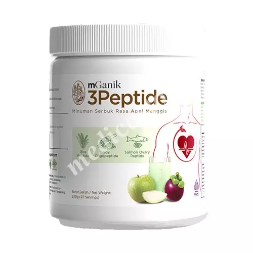 MGANIK 3PEPTIDE SERBUK RASA APEL MANGGIS 450 GR