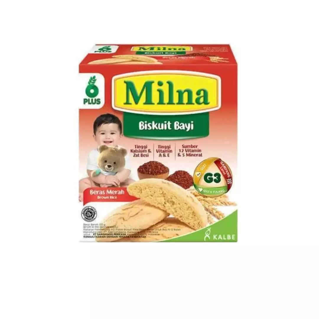 MILNA BISKUIT BAYI BERAS MERAH 130GR