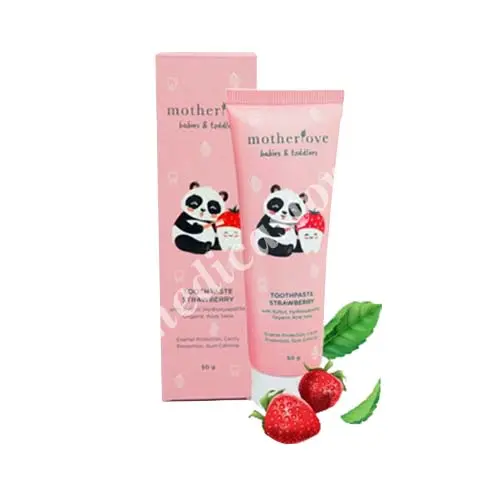 MOTHERLOVE BABIES & TODDLERS TOOTHPASTE STRAWBERRY 50 GR