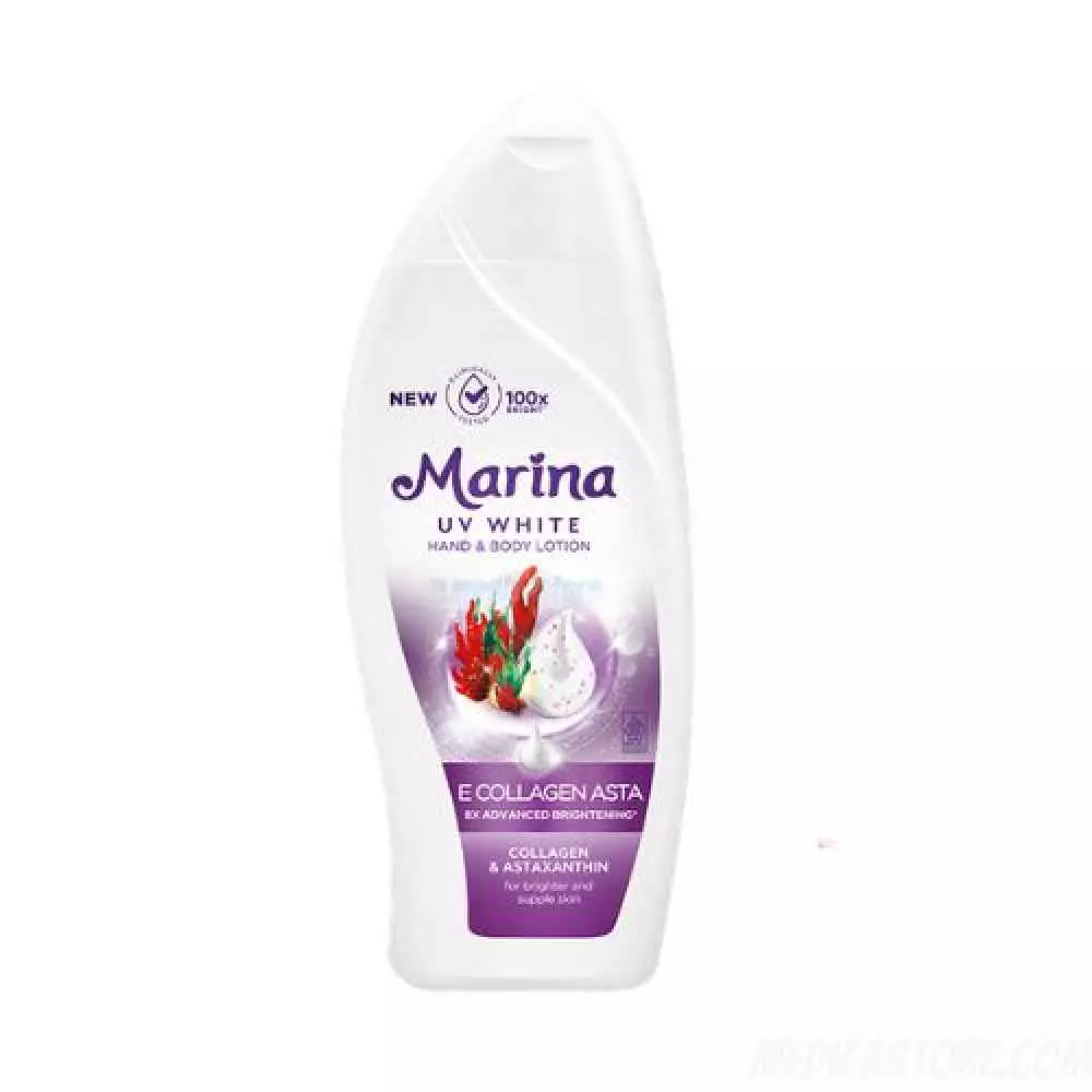 Marina Hand & Body Lotion UV White E Collagen Asta 460 ml