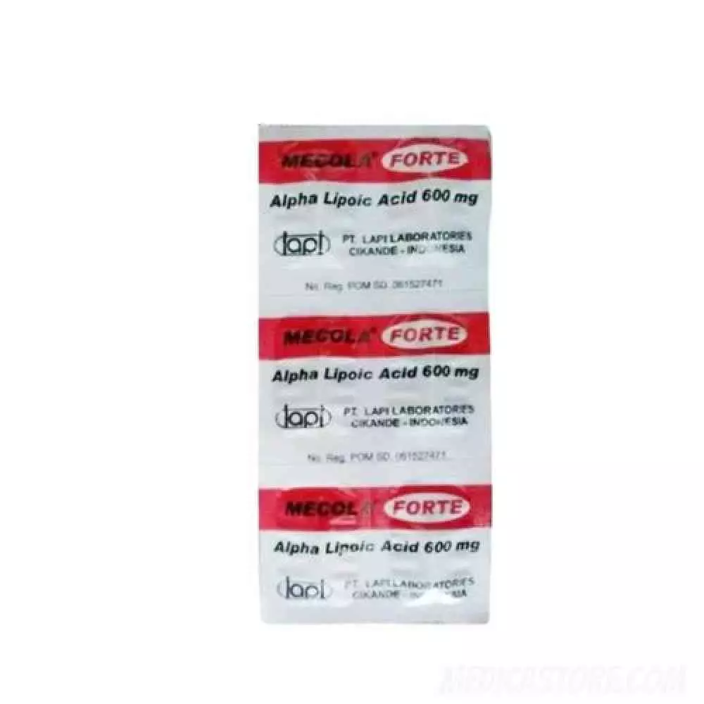 MECOLA FORTE KAPLET 600 MG 30'S
