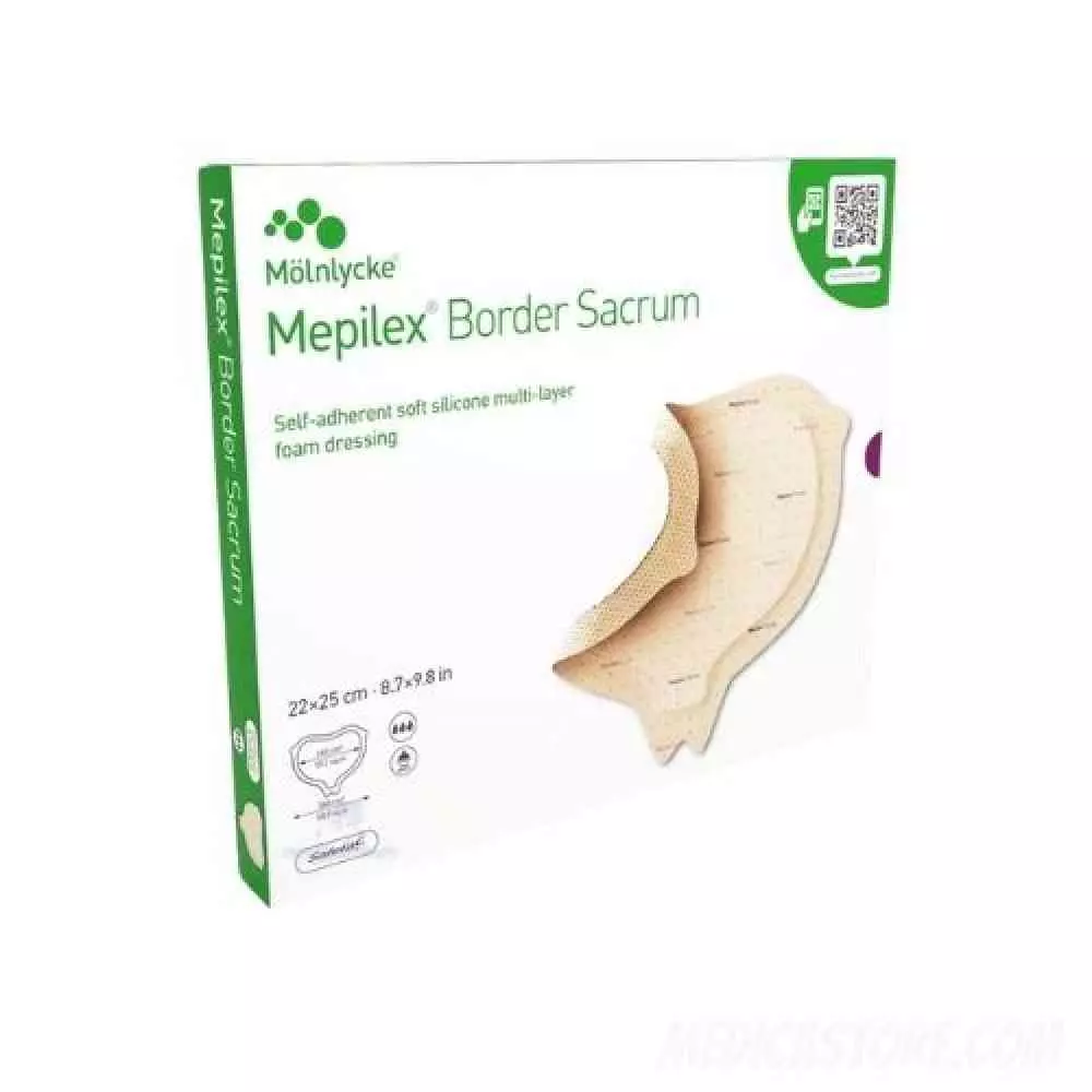 Mepilex Border Sacrum 22x25 cm 8.7X9.8 In 5'S
