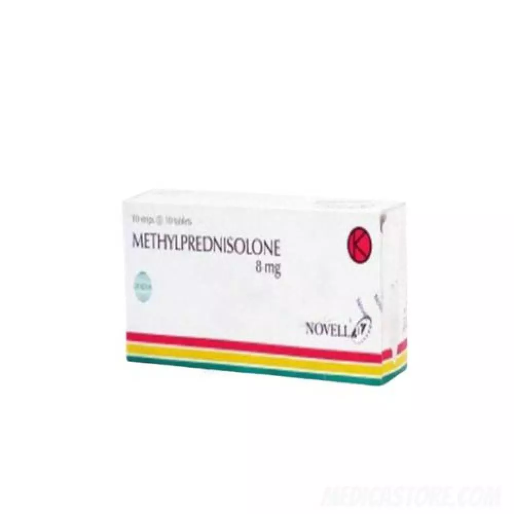Methylprednisolone 8 mg Tablet 100'S (Novell)