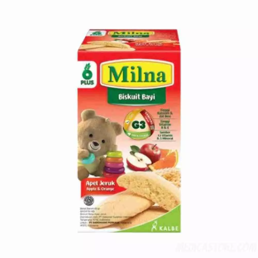 Milna Baby Biskuit Apel Jeruk 65 g
