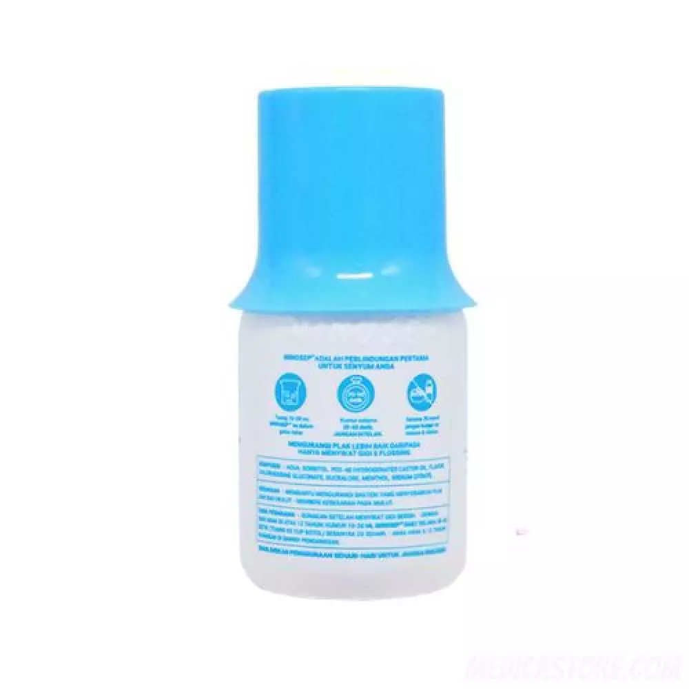 Minosep Daily Clean Antiseptic Mouthwash 60 ml (Biru Putih)