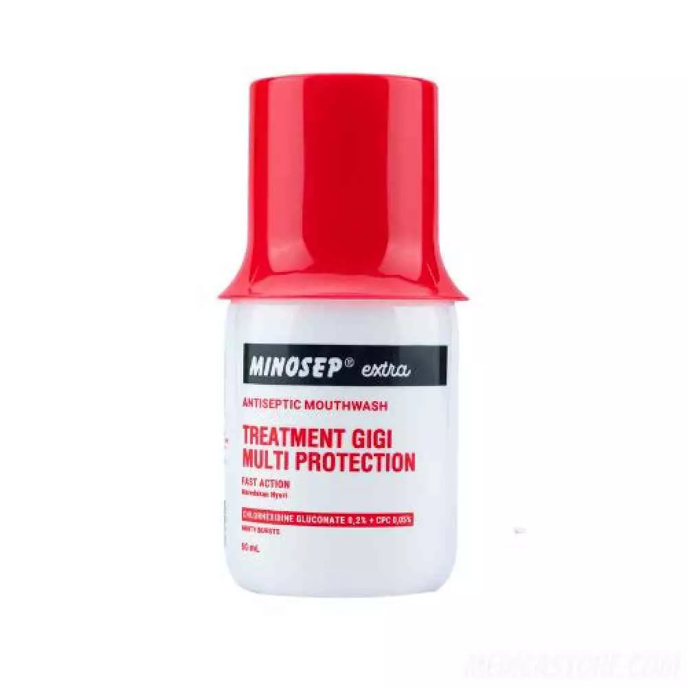 Minosep Exstra Treatment Gigi Multi Protection 60 ml (Merah Putih)