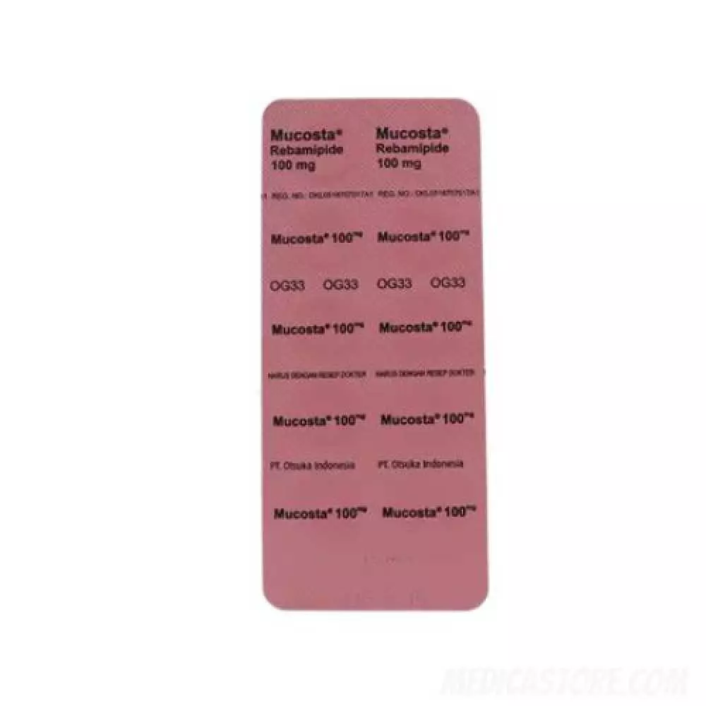 Mucosta 100 mg Tablet Fct