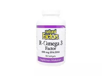 NATURAL FACTORS R-OMEGA 3 FACTOR KAPSUL 90'S