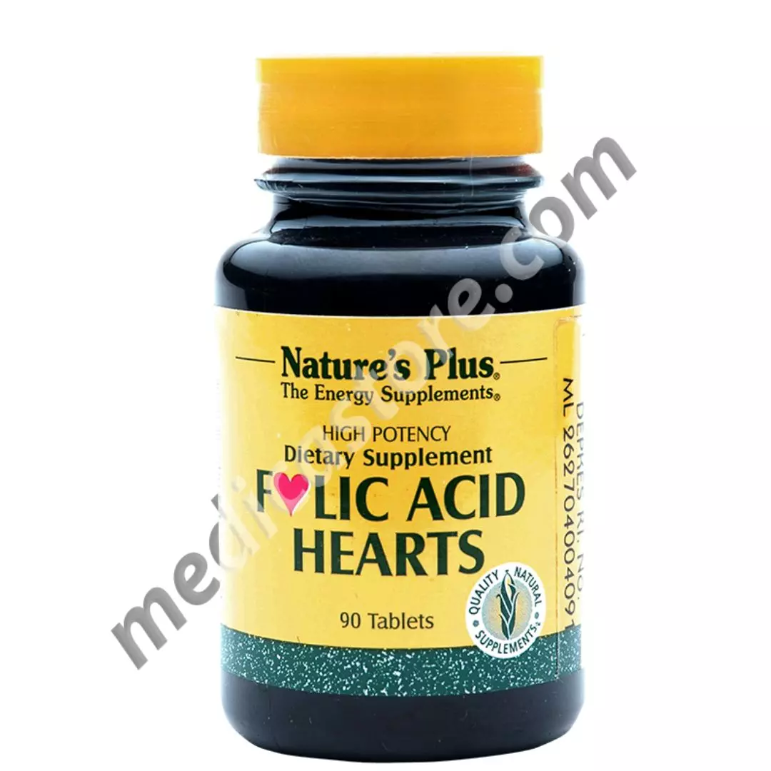 NATURE'S PLUS FOLIC ACID HEARTS 90'S