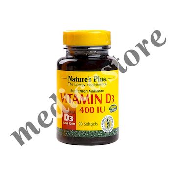 Nature's Plus Vitamin D3 400 IU Soft Capsule 90's