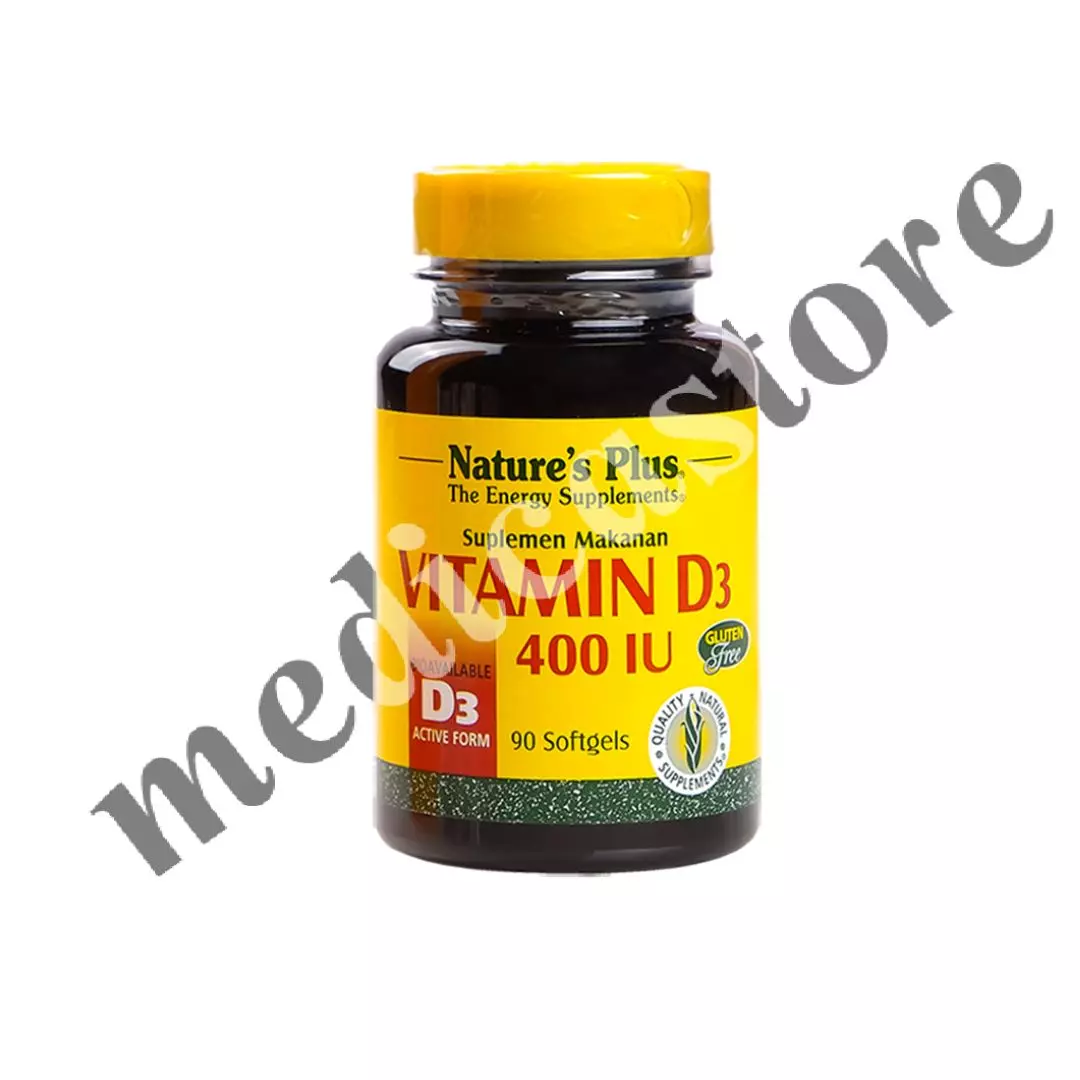 NATURE'S PLUS VITAMIN D3 400 IU SOFT CAPSULE 90'S