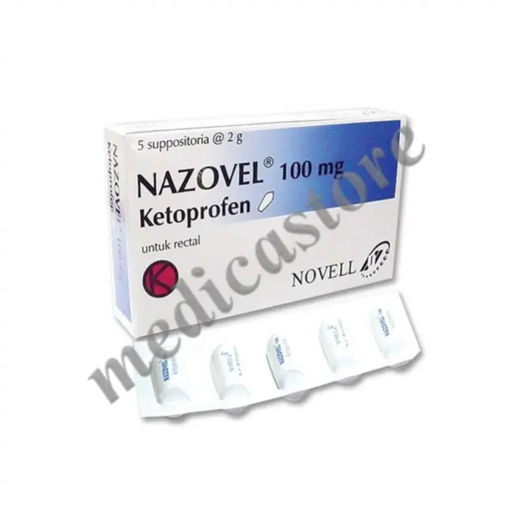 NAZOVEL SUPPOSITORIA 100MG 