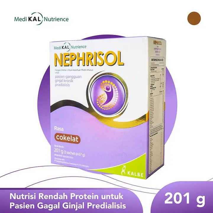 NEPHRISOL CHOCOLATE 201 GR (3 SACHET @ 67 GR)