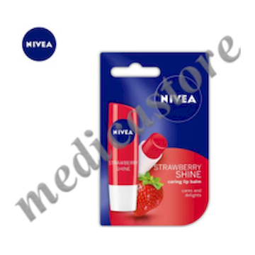 NIVEA LIP CARE FRUITY SHINE STRAWBERRY 4.8 GR