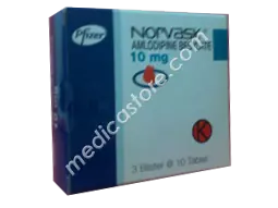 Norvask 10 mg Tablet 