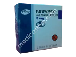 Norvask 5 mg Tablet 