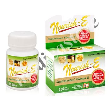 Nourish-e Natural Vitamin E Capsule 400 IU 30's