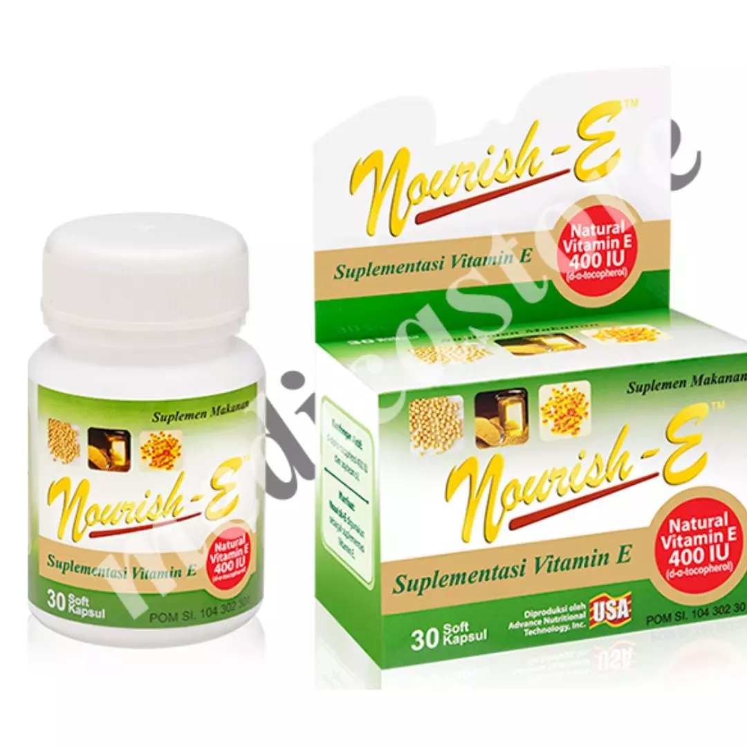 NOURISH-E NATURAL VITAMIN E CAPSULE 400 IU 30's