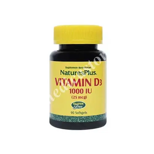 NATURE'S PLUS VITAMIN D3 1000 IU SOFT CAPSULE 90'S