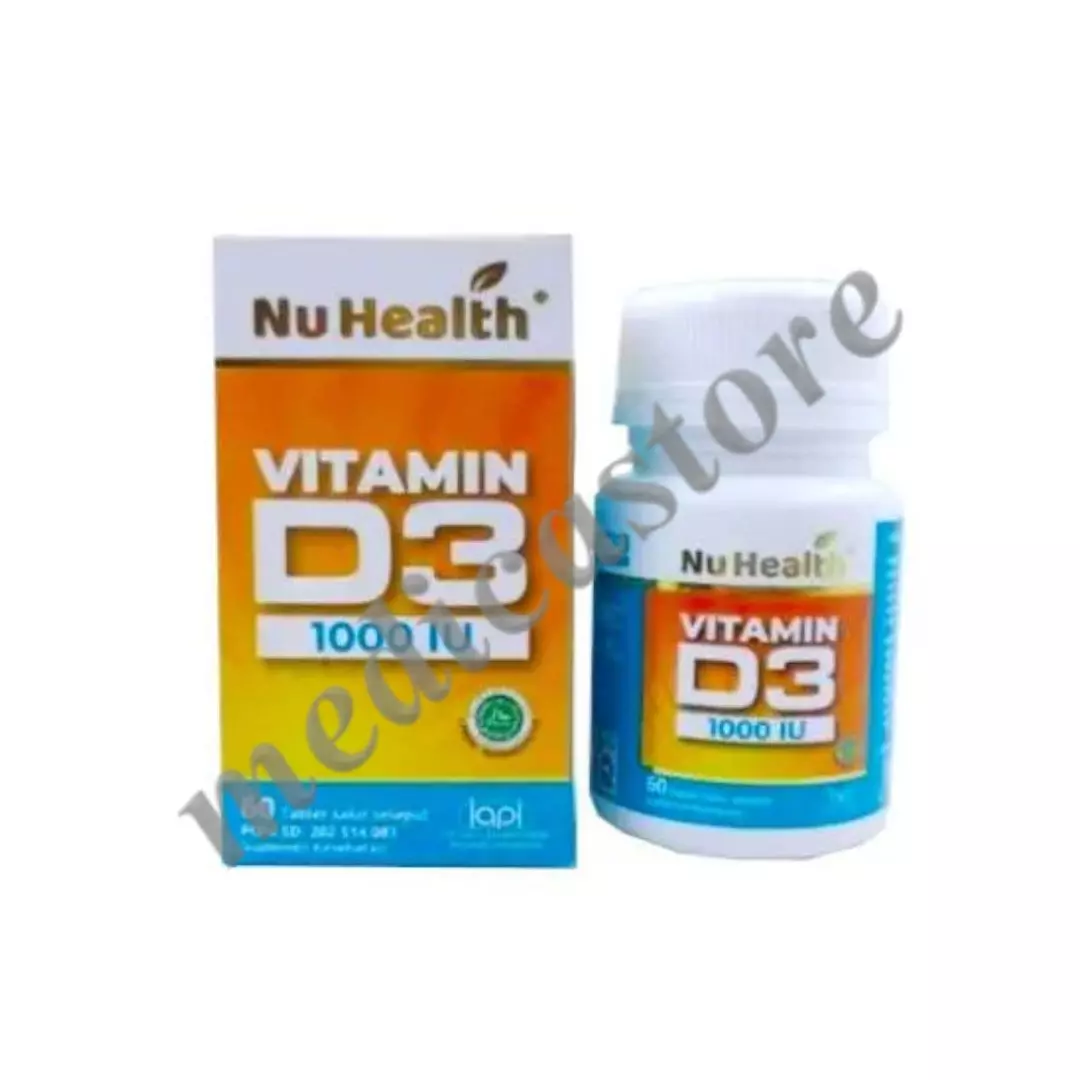 Nu Health Vitamin D3 1000 IU Tablet