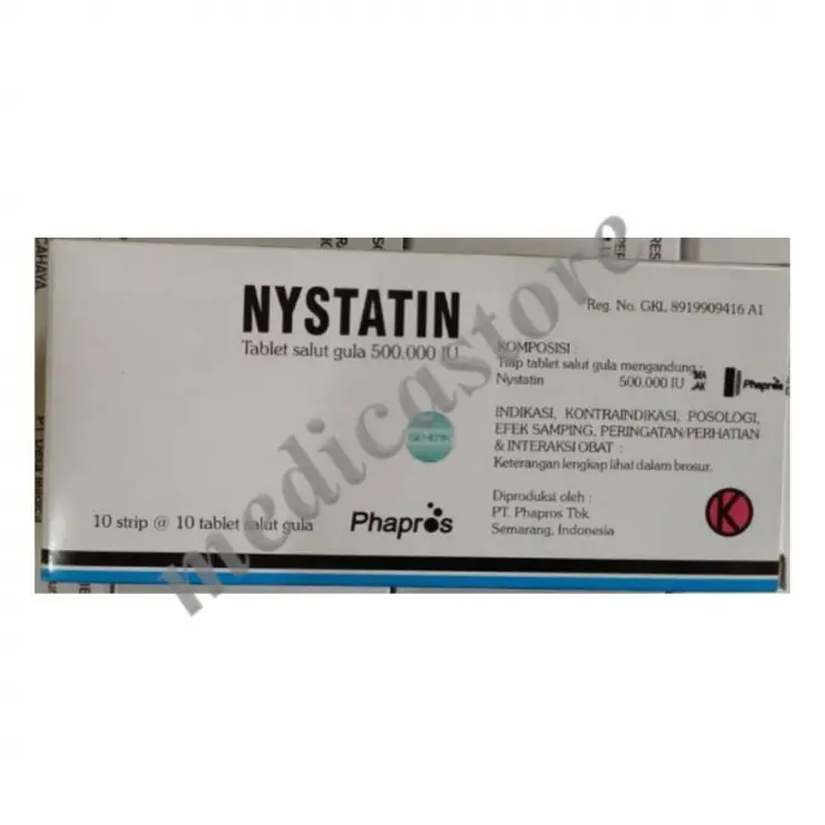 NYSTATIN TABLET SALUT GULA 500000 IU