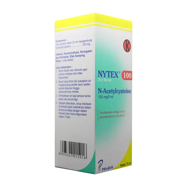 NYTEX 100 MG DRY SYRUP 75 ML