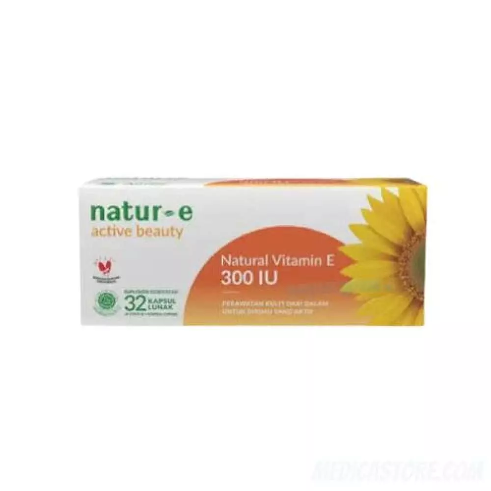 Natur-E Active Beauty Natural Vitamin E 300 IU 32 Kapsul