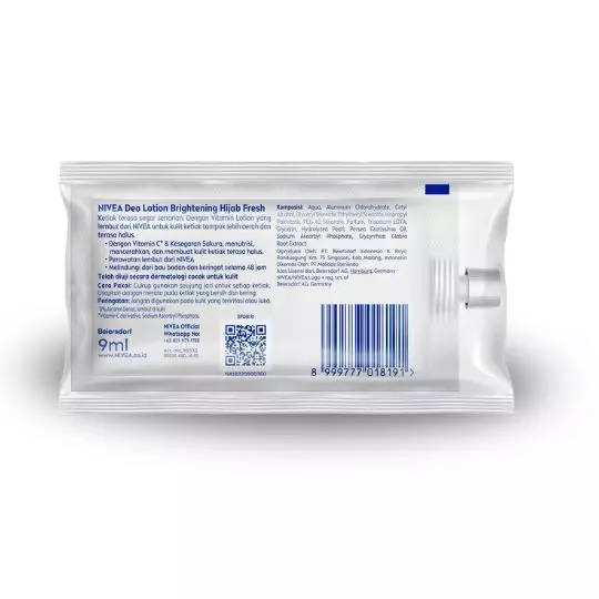 Nivea Deo Lotion Extra Brightening 9 ml