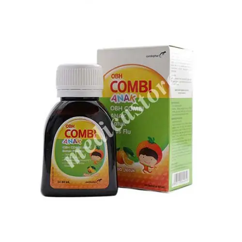 OBH COMBI ANAK BATUK PLUS FLU RASA JERUK SYRUP 60 ML