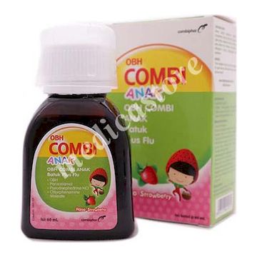 Obh Combi Anak Batuk Plus Flu Sirup Strawberry 60 ML