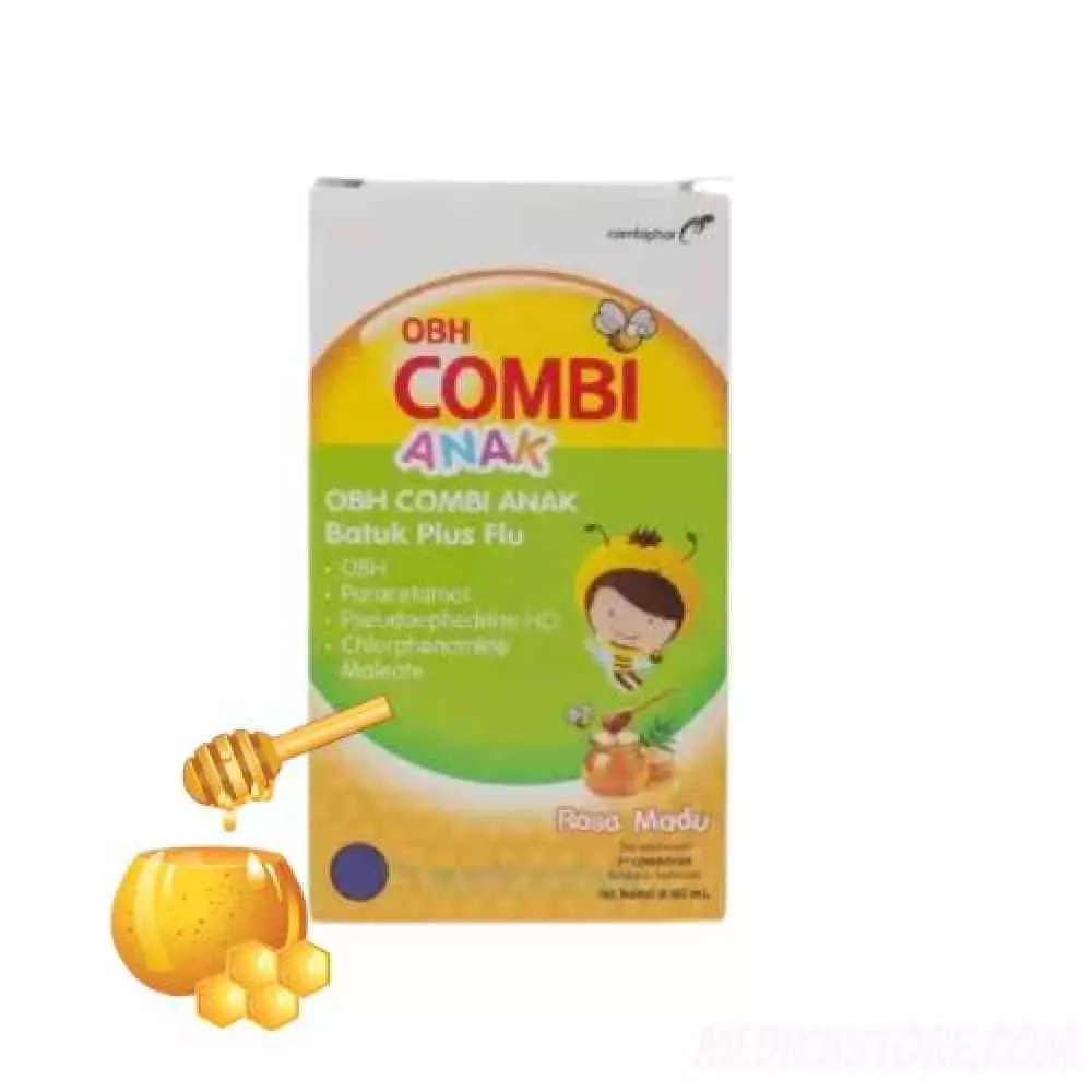 OBH Combi Anak Batuk Plus Flu Rasa Madu Sirup 60 ml