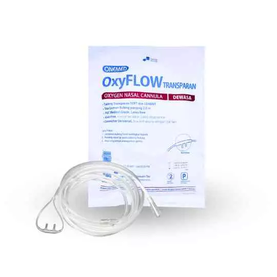 OXYGEN NASAL CANULLA DEWASA (ONEMED) OXYFLOW TRANSPARAN