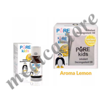 PAKET PURE KIDS INHALANT DECONGESTANT OIL LEMON (2 PCS)