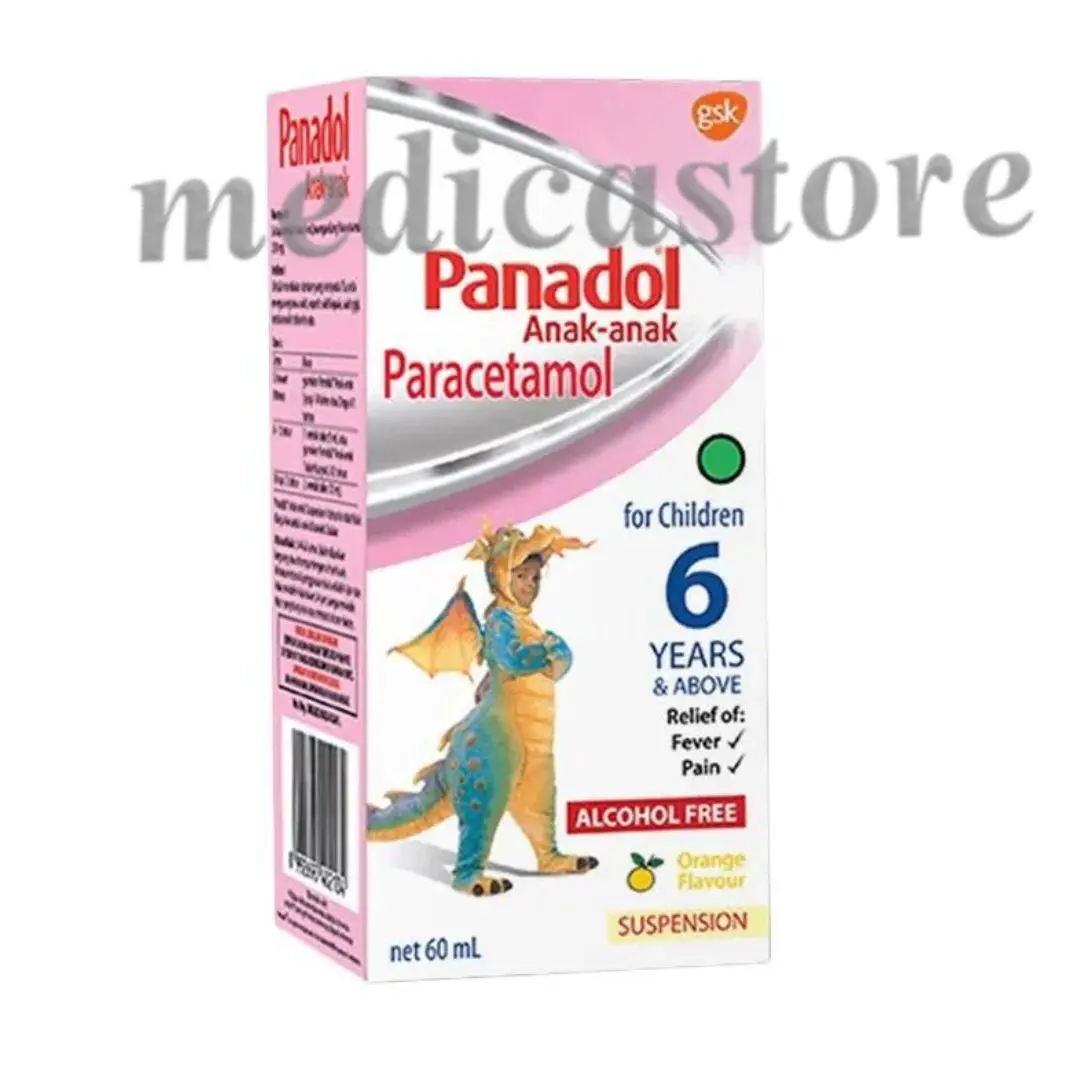 PANADOL ANAK 6TH PLUS SYRUP JERUK