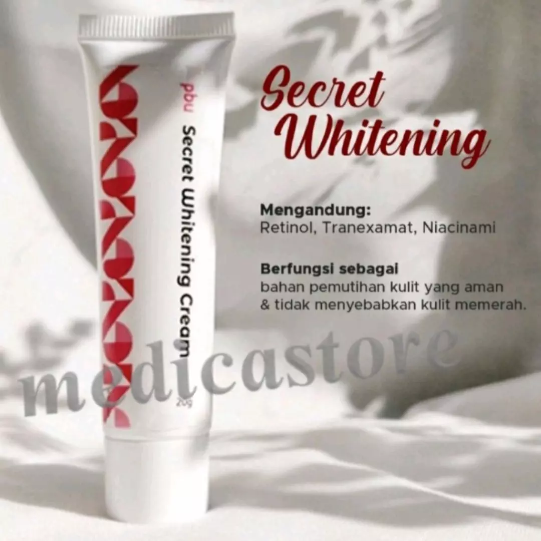 PBU SECRET WHITENING CREAM 20 GRAM