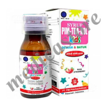 PIMTRAKOL KIDS DEMAM & BATUK SYRUP 60 ML RASA STRAWBERRY