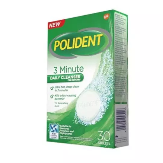 POLIDENT DAILY CLEANSER TABLET