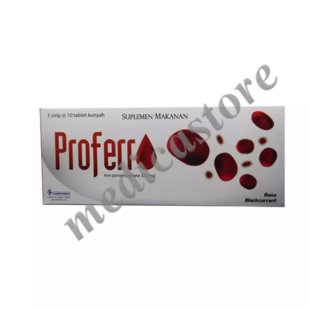 Proferro Tablet Kunyah Blaccurrant