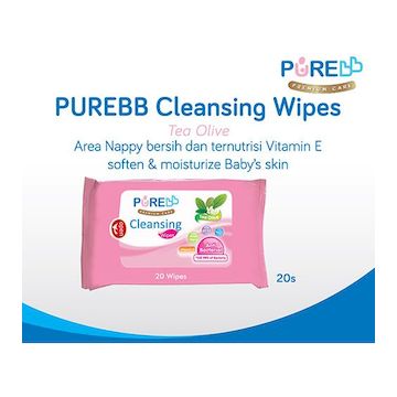 Purebb Cleansing Wipes Tea Olive Isi 20