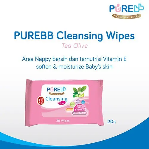 Purebb Cleansing Wipes Tea Olive isi 20