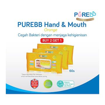 Purebb Hand & Mouth Orange 60s Combo Buy 2 Get 1